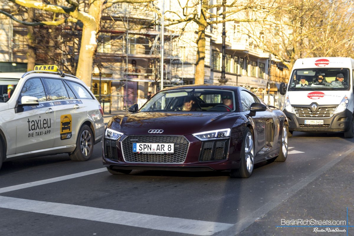 Audi R8 V10 Plus (2016) spotted in Berlin — BerlinRichStreets